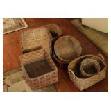 Group of 6 Vintage Baskets
