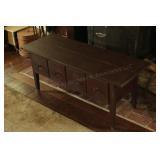 Vintage 4 Drawer Pine Coffee Table