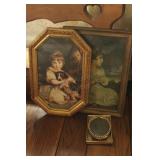 Group of Framed Child Prints & Small Photo Frames