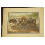 Pair of Framed Livestock Prints