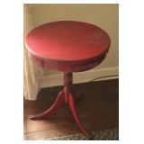 Red Claw foot Drum Table