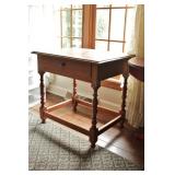 Spun Leg End Table w/ Drawer