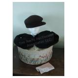 Group of Vintage Hats & Hat Box