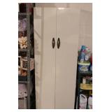 Enamel coated two door metal cabinet