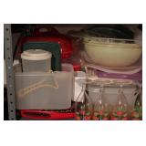 Contents of 3rd shelf - plastic ware