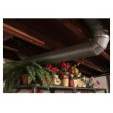 Contents of top of 3 shelf units