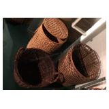 Group of 3 hamper size baskets