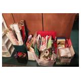 Group of gift bags & wrapping paper