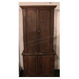 Antique one piece pine cabinet