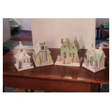 4 pc  Christmas village