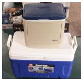 2 igloo coolers & garment bag