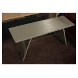 36" painted wood bench