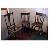 Group of 3 dining chairs