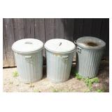 3 Trash Cans