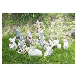 Group of garden fairies