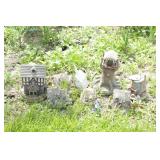 Group of fairy houses