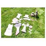 Group of garden decorations