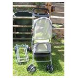 Pet stroller & metal cart