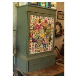 Green cabinet w/ drawer