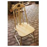 White painted wood chair