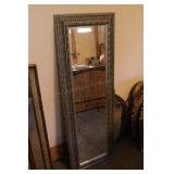 Framed Beveled Wall Mirror