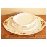 Christmas Platter & English Plate Set