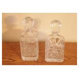 2 Crystal Decanters