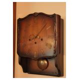 Vintage Wall Clock w/Pendulum