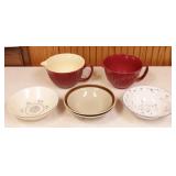 Group of Mixing Bowls & Plates