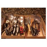 2 Boxes of Kitchen Utensils