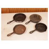 Cast iron - 4 pans