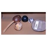 set or 5 rattles / noisemakers