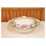 Royal Dalton Floral green pattern white bowl