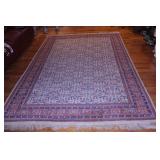 Rug: Orange, blue & tan 10