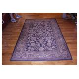 2 Rugs: dark brown Floral pattern 4