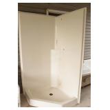 40x40" Fiberglass Corner Shower Insert