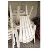 Group of 4 PVC Outdoor Chairs