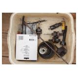 Group of Hole Saws & Paddle Drills