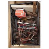 Tote with Planes, Braces, Ramset & Other Tools