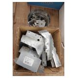 Box of Joist Hangers & Cast Clamp Jigs