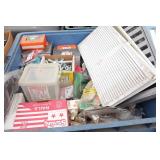 Large Tub of Hardware & Home Vents