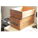 Pair of Vintage Wood Fruit Crates