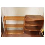 Pair of Small Wood Shelves