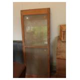 2 Wood Framed Glass Storm Door Inserts