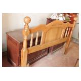 Oak Cannonball Queen Headboard
