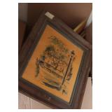 2 Boxes of Picture Frames & Art