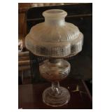 Clear Glass Kerosene Lamp w/Glass Shade