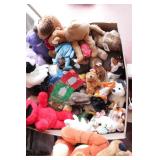 large box of plush toys