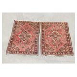 Pair of Small Red Vintage Rugs