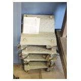 Set of 4 Diamond Plate Car Skates